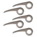 Combo X5 Cubre Platos Y Cadenas Gris Transparente Modelo 6