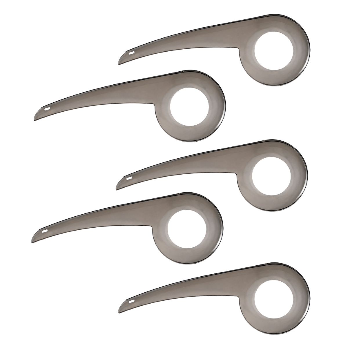 Combo X5 Cubre Platos Y Cadenas Gris Transparente Modelo 6