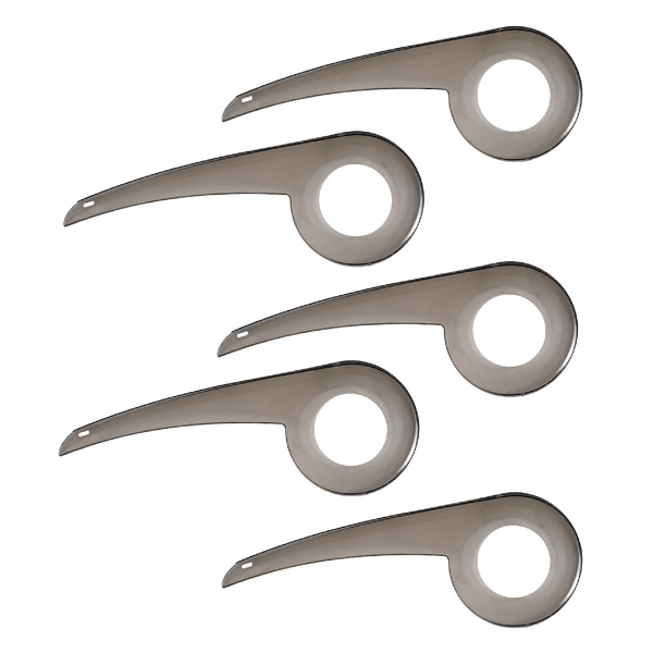 Combo X5 Cubre Platos Y Cadenas Gris Transparente Modelo 6