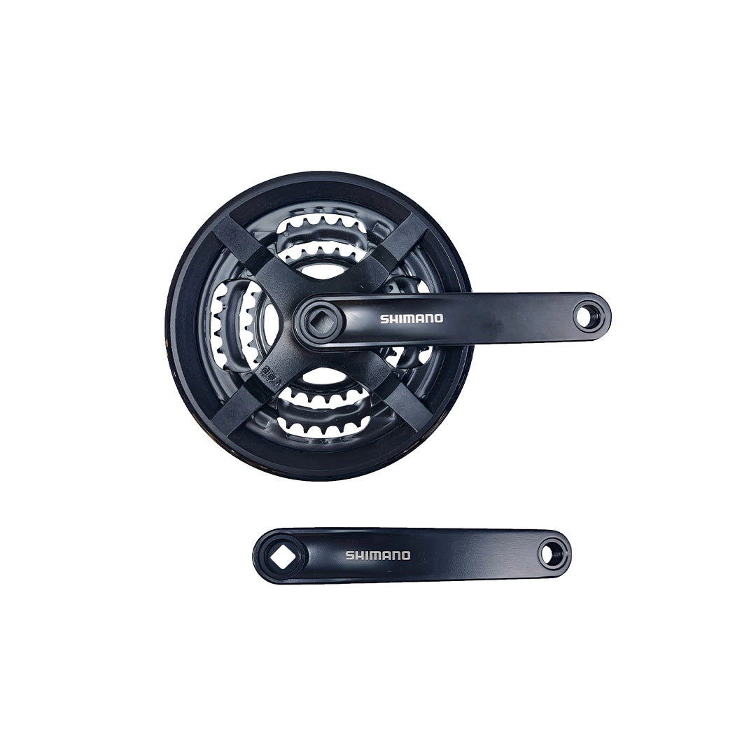 Grupo Shimano Plato Palanca FC-TY301 + Descarrilador Delantero Tourney FD-TY510 + Descarrilador Trasero RD-TY500