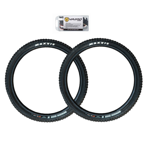 Par De Cubiertas Maxxis Minion Dhr Ii 29' + Kit De Parches