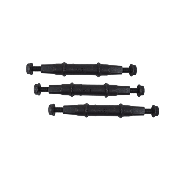 Kit X3 Eje Para Caja Pedalera 11,5cm Punta Cuadrada Estándar