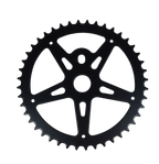 Plato Monoplato De Bicicleta 44 Dientes Acero - Color Negro Nuevo Plato Monoplato De Bicicleta 44 Dientes Acero - Color Negro