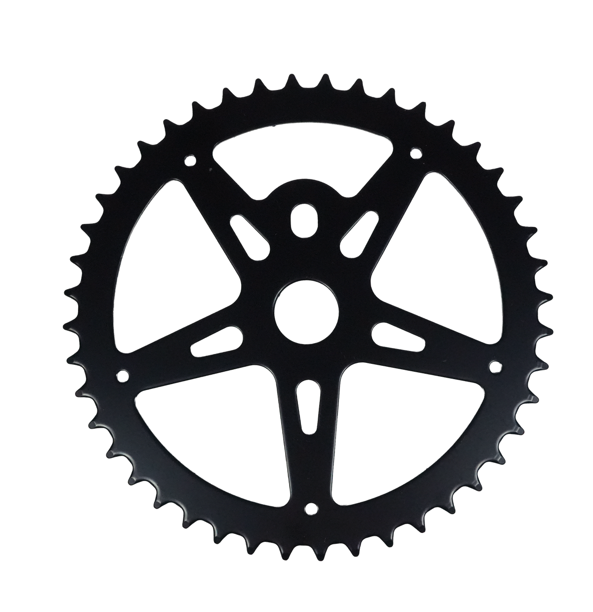 Plato Monoplato De Bicicleta 44 Dientes Acero - Color Negro Nuevo Plato Monoplato De Bicicleta 44 Dientes Acero - Color Negro