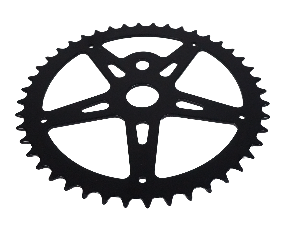 Plato Monoplato De Bicicleta 44 Dientes Acero - Color Negro Nuevo Plato Monoplato De Bicicleta 44 Dientes Acero - Color Negro