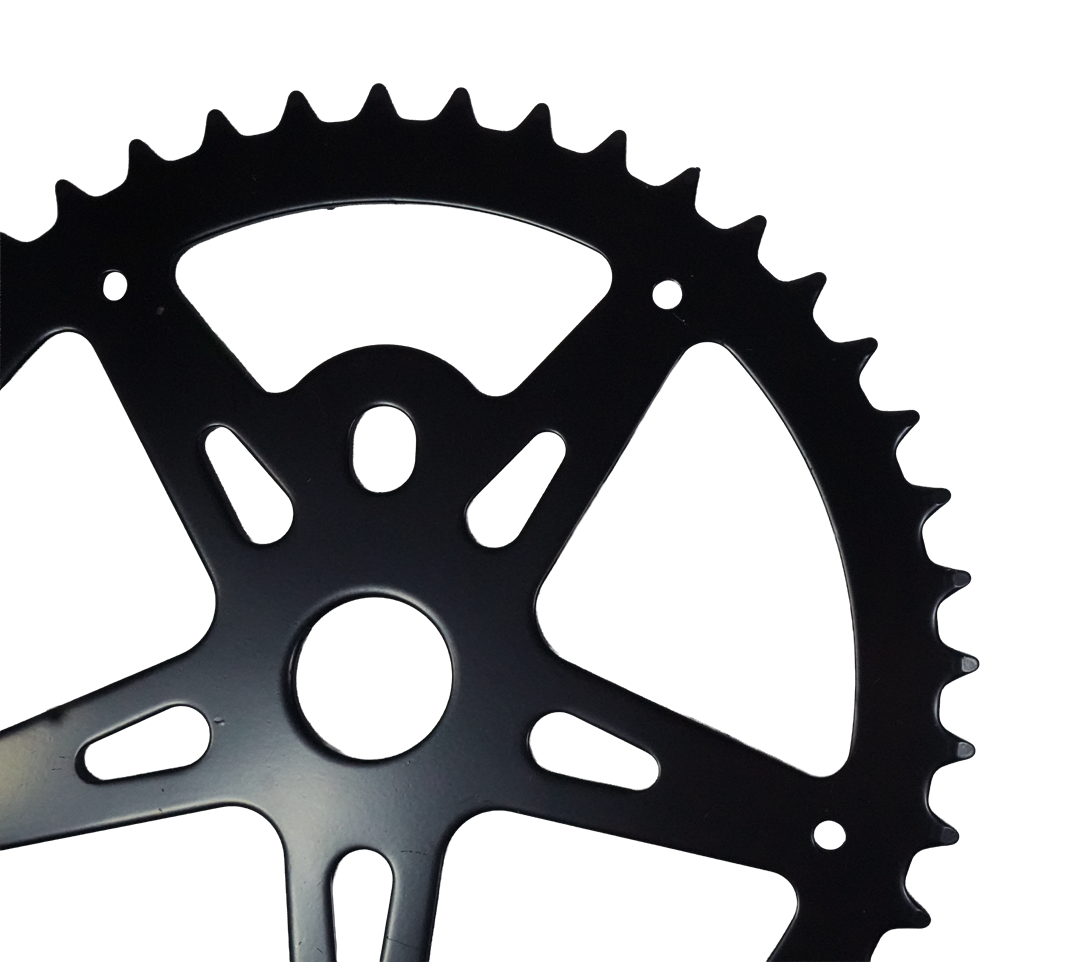 Plato Monoplato De Bicicleta 44 Dientes Acero - Color Negro Nuevo Plato Monoplato De Bicicleta 44 Dientes Acero - Color Negro