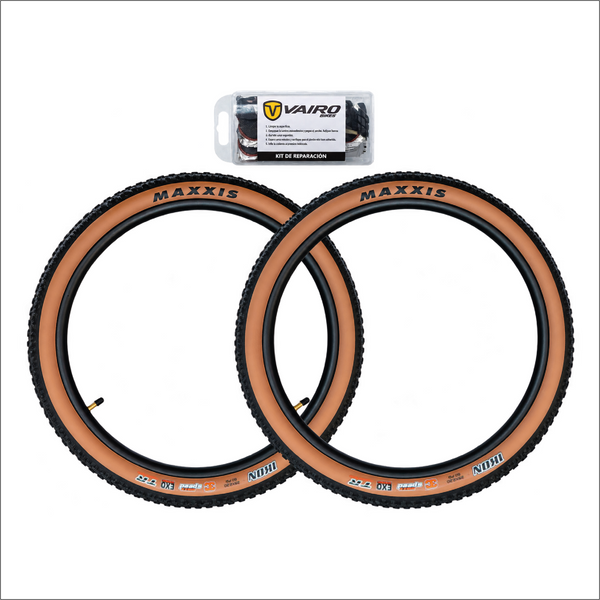 Par De Cubiertas Maxxis Ikon 29' Maxxgrip + Kit De Parches