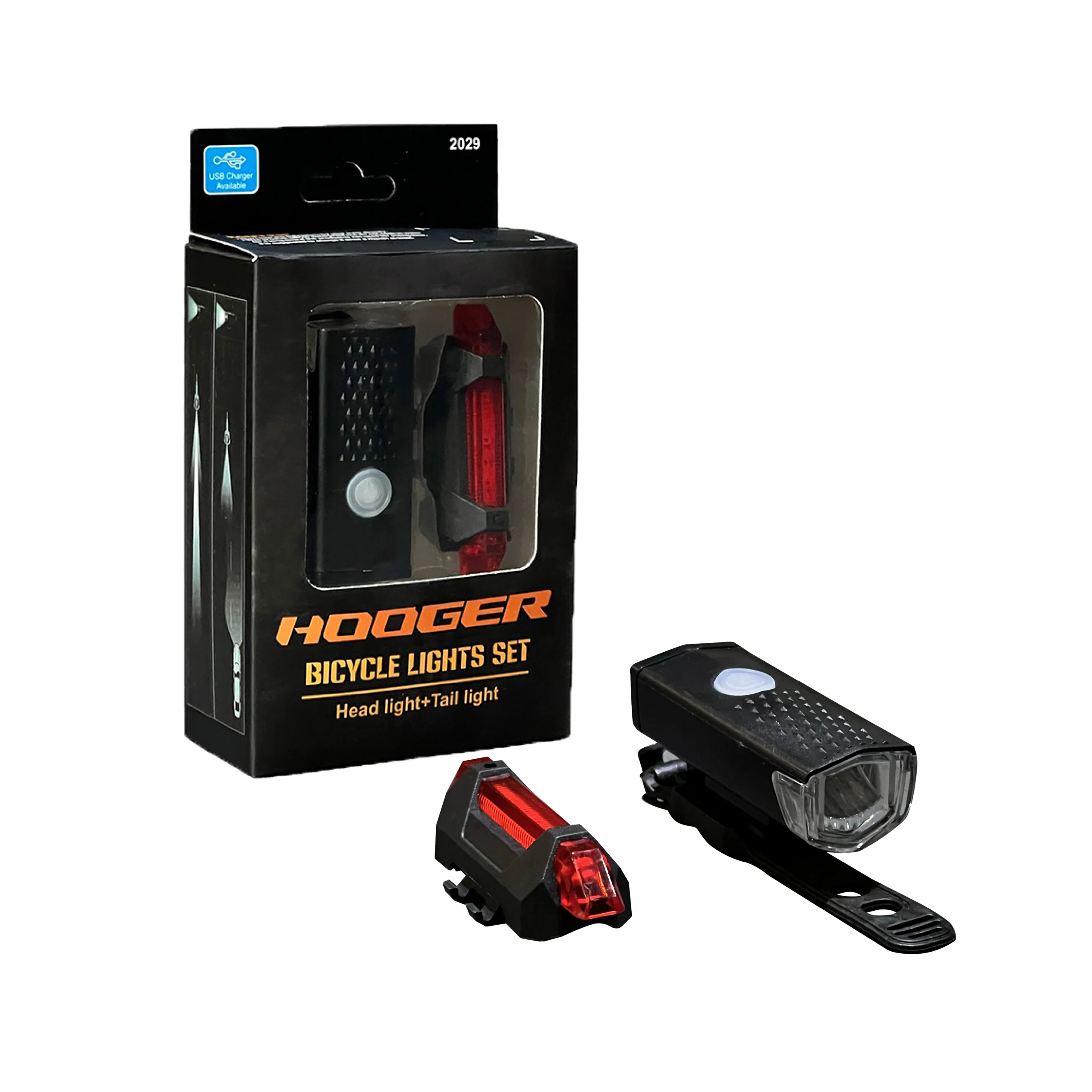 Par De Luces Luz Led De Bicicleta Delantera Trasera Hooger